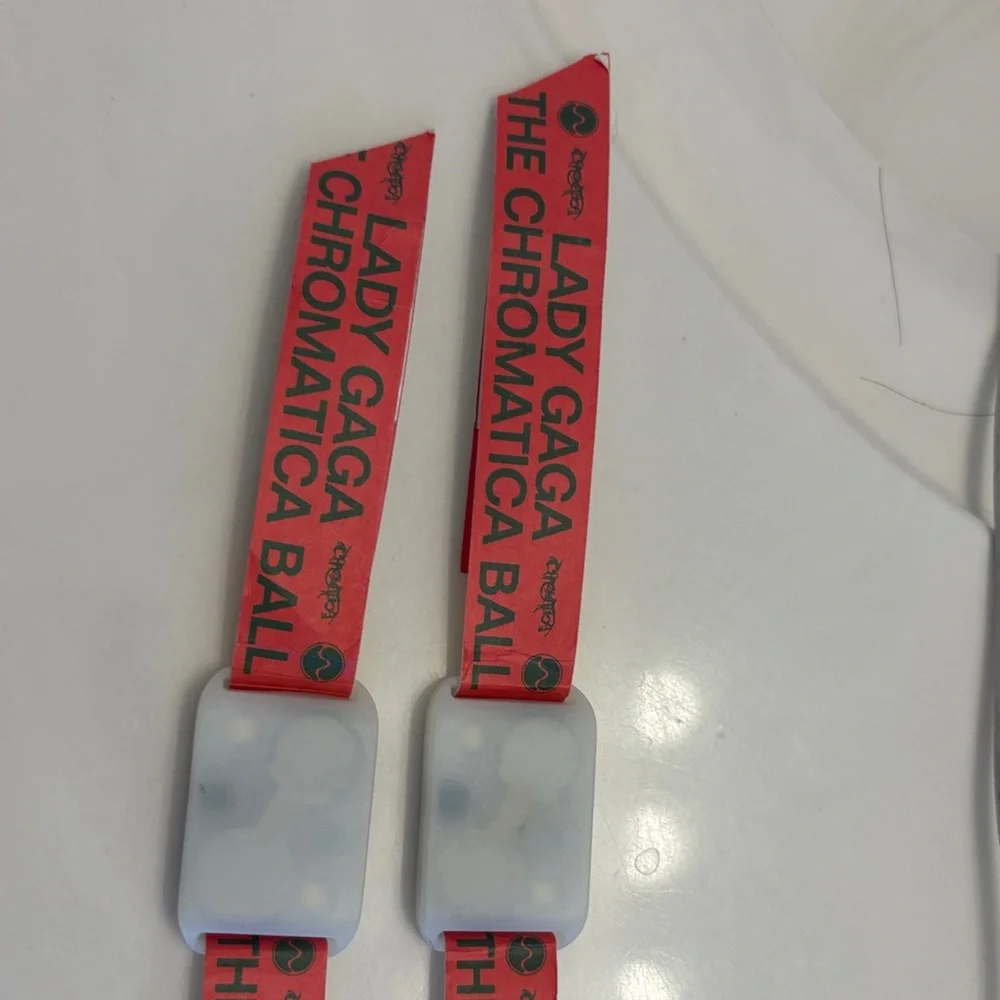 Chromatica Ball Red Event Wristband - Pair